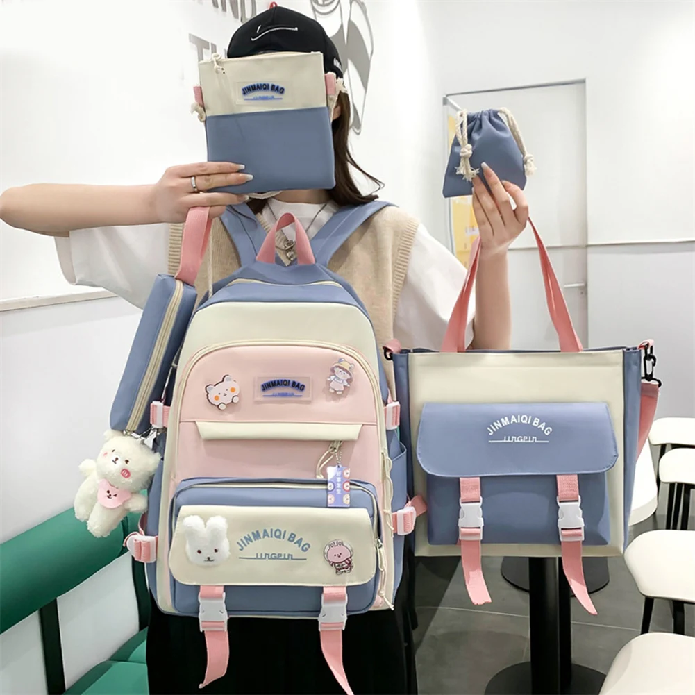 Japanese High School Girls Backpack School Bags Kawaii Cute Mochila Multi Pockets Backpacks for Teenage Girls Bookbags Students