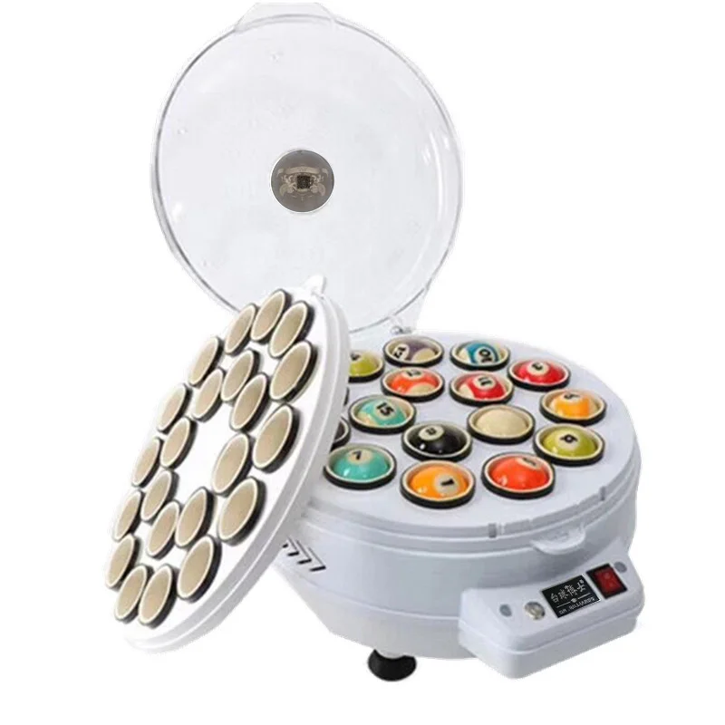 Electronic Automatic 2 in 1 Billiard Ball Washer Snooker Pool Ball Cleaning Washing Polisher Machine