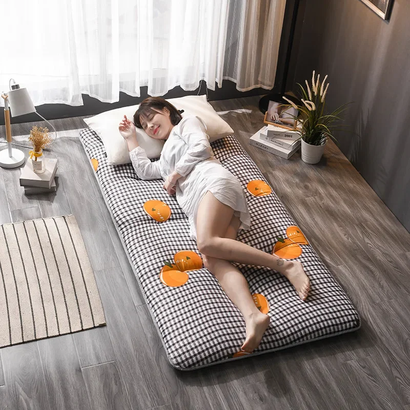 Colchón de futón plegable japonés, colchón de piso grueso, individual,  matrimonial, queen, king, tatami, almohadilla portátil para dormir,  almohadilla