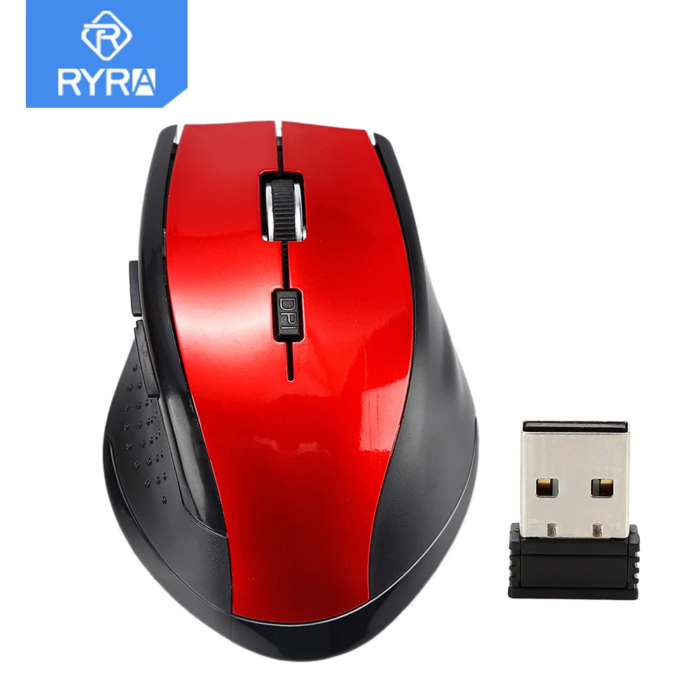 

RYRA 2.4G Wireless Mouse 1200DPI 6 Buttons Optical Mice With USB Receiver Gamer Portable Mice For Computer PC Laptop Accessories