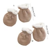 67JC 1 Pair Baby Winter Warm Gloves Anti-grab Mittens Thicken Fleece Glove Anti-scratches Mittens for 0-3 Years Boys Girls 6