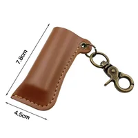 Étui pour briquet en cuir pu Vintage, porte-clés pour hommes, briquet portable, manchon de protection 6
