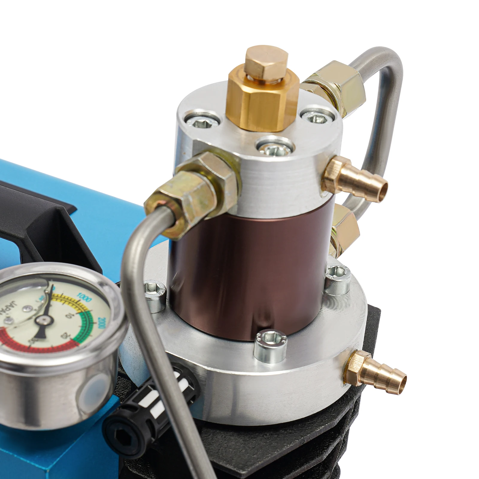 4500 Psi 0-30 MPa Elektrische Kompressorpumpe Hochdruck-Luftpumpensatz 300 Bar Elektrische Luftpumpe Luftkompressor – Detail 15