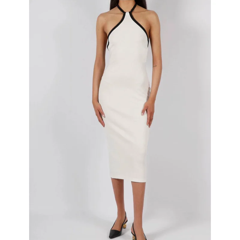 women's suspender halter dress