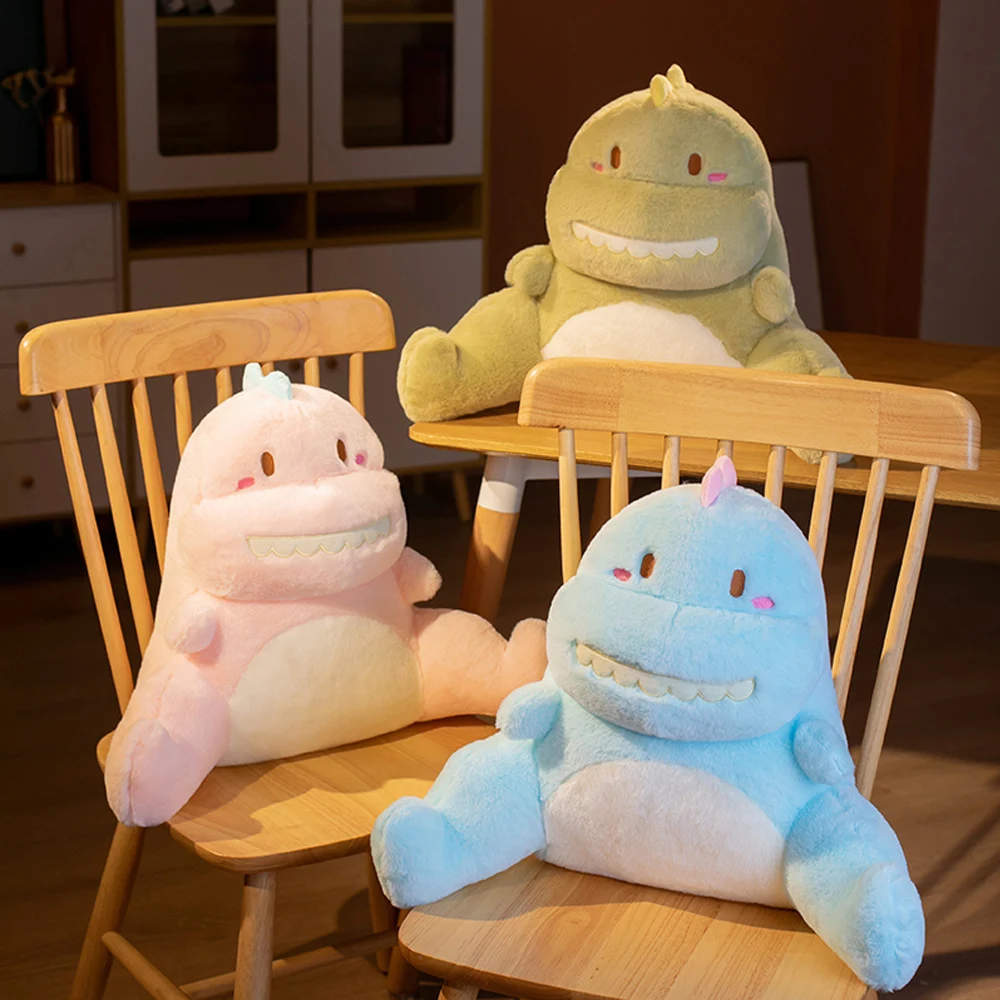 

Creative Cartoon Dinosaur Plush Semi-Enclosed Animal Seat Cushion Thickened Office Chair Cushion for Leaning On Student Buttock