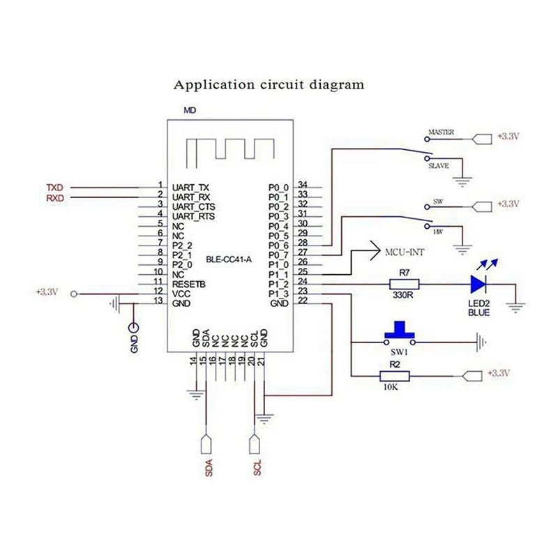 AU42 -2Pcs CC2540 CC2541 AT-09    BLE 4.0 Bluetooth  ȣȯ HM-10