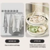 1/2 Layer Hanging Clothes Drying Basket Fine Mesh Fodable Underwear Baby Sweater Drying Rack Polyester Clothes Drying Net Rack 6