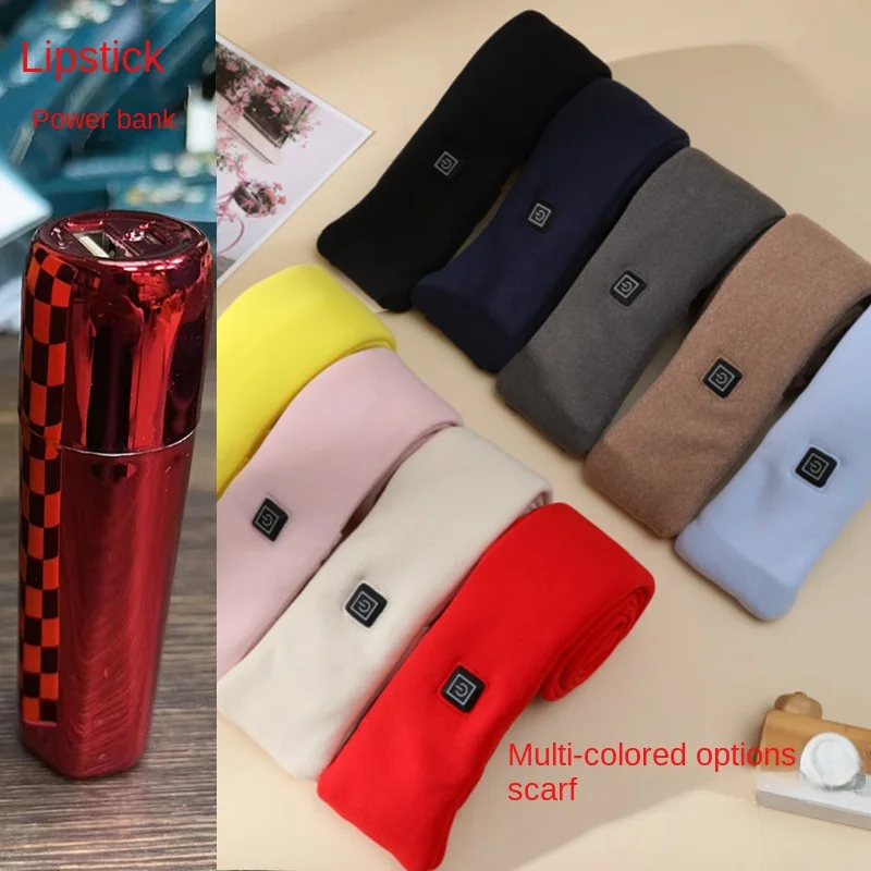 Heating scarf velvet smart warm scarf for men and women in winter solid color neck warm new