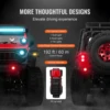 VEVOR Fast RC Cars 3km/h 1/24 Off Road All Terrain 4WD with Full Lighting Remote Control Racing Truck for Adults and Kids Toys 6