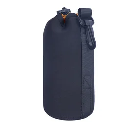 Waterproof Neoprene Soft Camera Lens Pouch Case (Orange L)