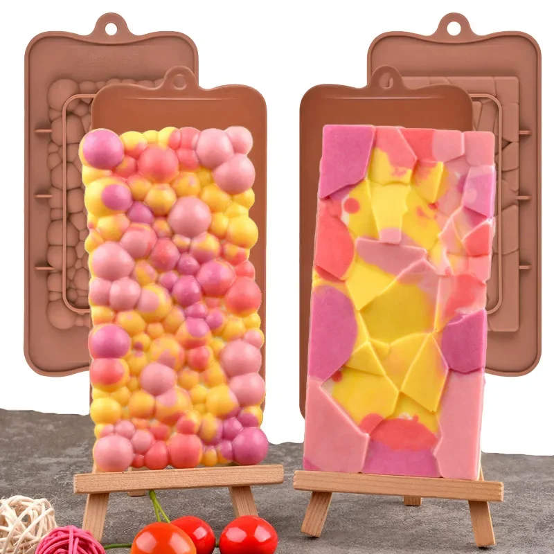 DIY Chocolate Silicone Molds Cake Candy Protein and Energy Bar Molds Food Grade High Quality Square Eco-friendly Silicone mold