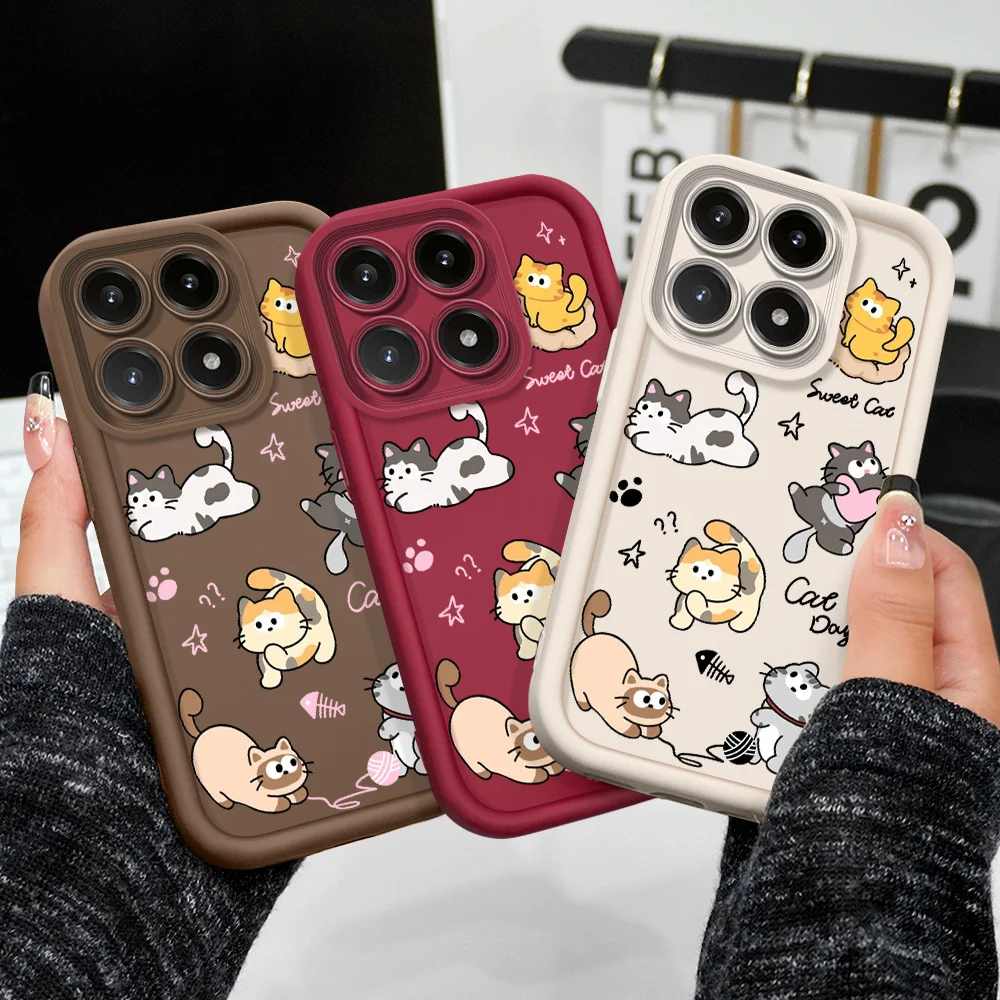 Charming Cat Design Soft Phone Case - Staircase Edition