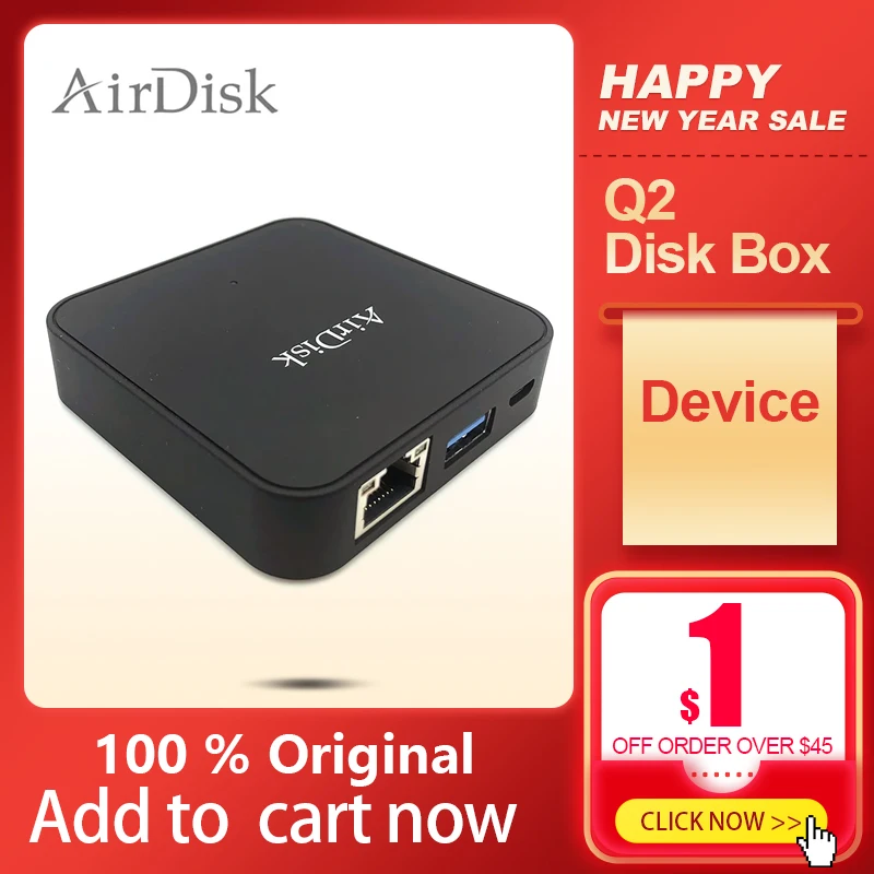 Airdisk Q2 Mobile network hard disk USB 3.0 2.5" Home Smart Network ...