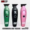 HJP D10 7000rpm 1800mAh Professional Men's Hair Trimmer 0 Distance DLC Blade High Speed Low Noise Hair Clipper for Barber 1