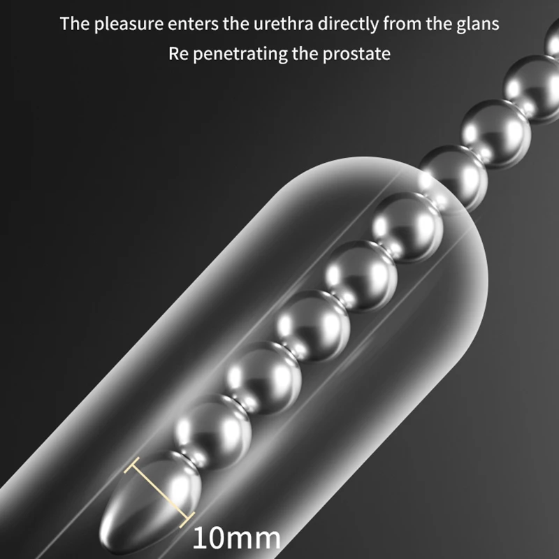 Penis Sex Toys Stainless Steel Urethra Pull Beads Horse Eye Stick Penis Massager SM Urethral Catheter Metal Urethra Plug Male Penis Stimulators