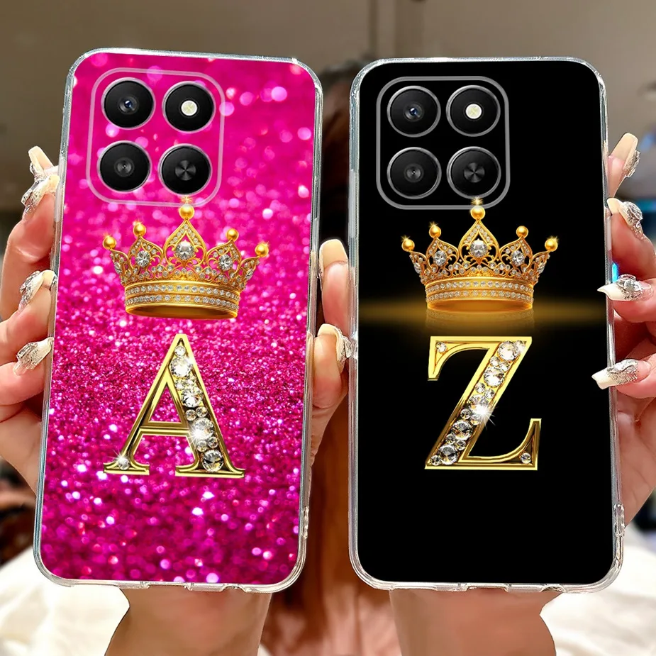 Enhanced Soft Silicone Phone Case with Crown Letters Design