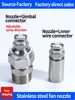 1/8“  HVV/HU SS304 Flat Fan Spray Nozzle, Industrial / Factory Cleaning, Dust Removal Nozzle Washing, 11001 9502 8003 6504 3