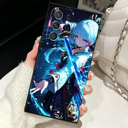 Soft Silicone Phone Case with Genshin Impact Kamisato Ayaka Design - Samsung S24 Ultra (KHTY00212A)