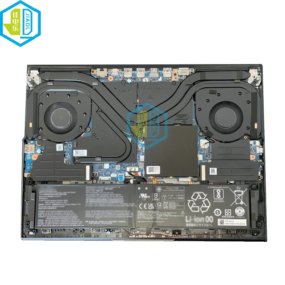 Cpu Gpu Refrigerador de Refrigeração do Radiador para Lenovo Legion Pro16ach6h R9000p Y9000p 5h40s20280 5h40s20277 Dfsal12e064860 10v 0.8a - Imagem 2