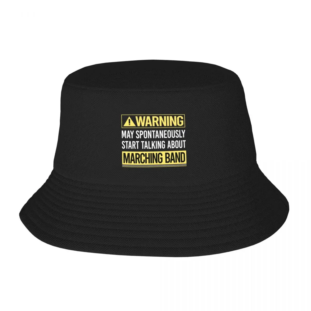 

Warning About Marching Band Bucket Hat cute New In Hat Golf Hat Man Mens Cap Women's