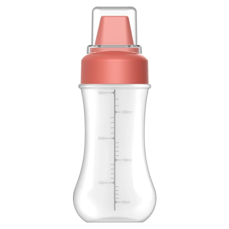 Plastic Five Hole Squeezing Bottle Kitchen Salad Tomato Jam Honey Porous Squeezing Bottle Pointed Mouth Seasoning Pot