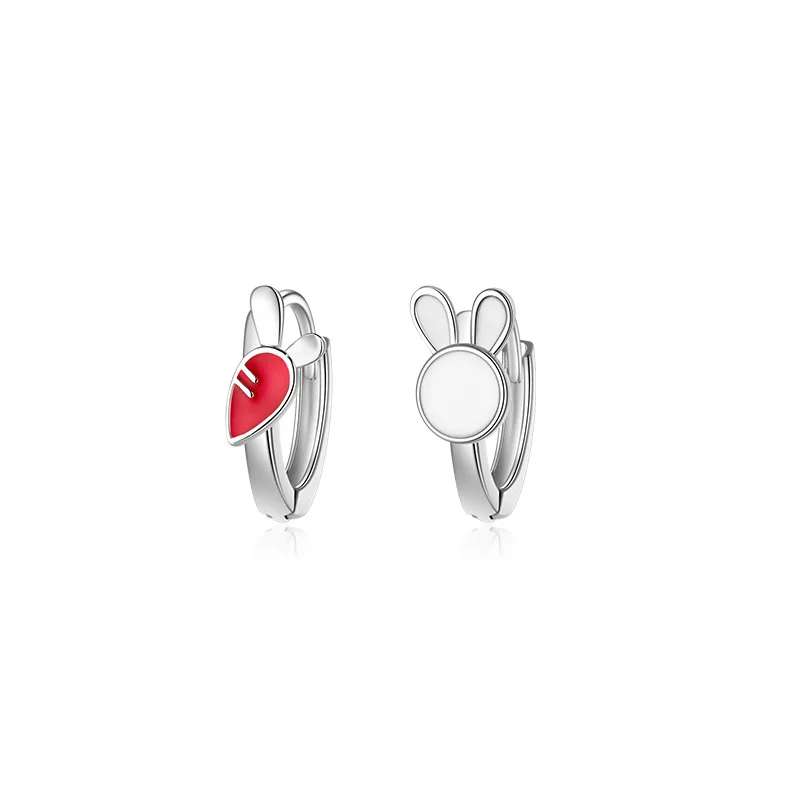 Orecchini Coniglio Eleganti Orecchini Coniglietto In Argento 925 - 3