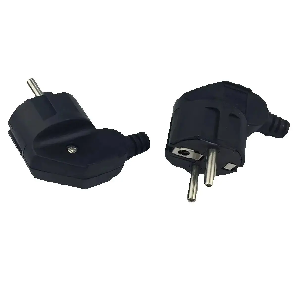 팔꿈치 접지 EU 와이어링 전원 플러그, 독일 프랑스 조립 전원 코드 커넥터, 러시아 분리형 슈코 플러그, 블랙 화이트, 16A