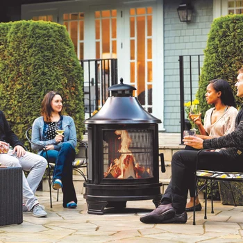 Garden Metal Outdoor heating furnace for backyard 2 in 1 Fire Pit for Outdoor 1