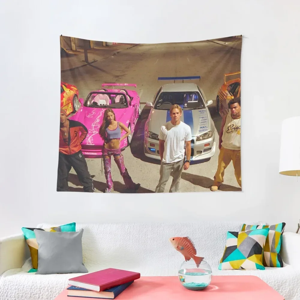 

FAST AND FURIOUS RACE CAR SCENE Tapestry Room Decore Aesthetic Wall Decor Bedrooms Decor Tapestry