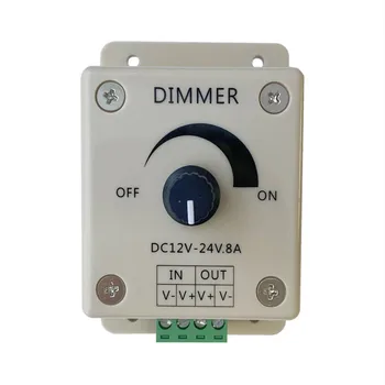 LSDM-DC 12V 8A LED 조명 보호 스트립 조광기, 조절 가능한 밝기 컨트롤러, 재고 있음, 무료 배송, 인기 판매