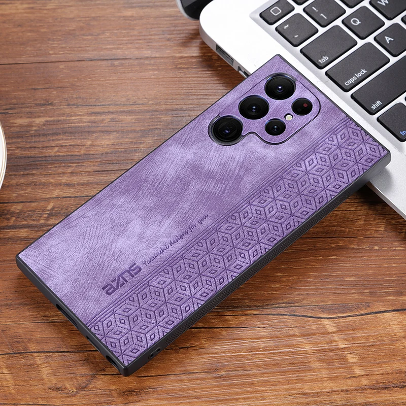 Luxurious Business Style Leather Phone Case - Shockproof Soft Matte Cover