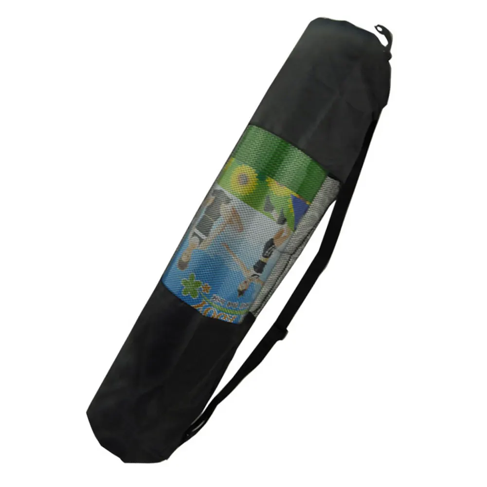 

Mesh Carrier Outdoor Sports Foldable Yoga Pilates Mat Bag Polyester Portable Exercise Adjustable Strap Practical Fitness Indoor