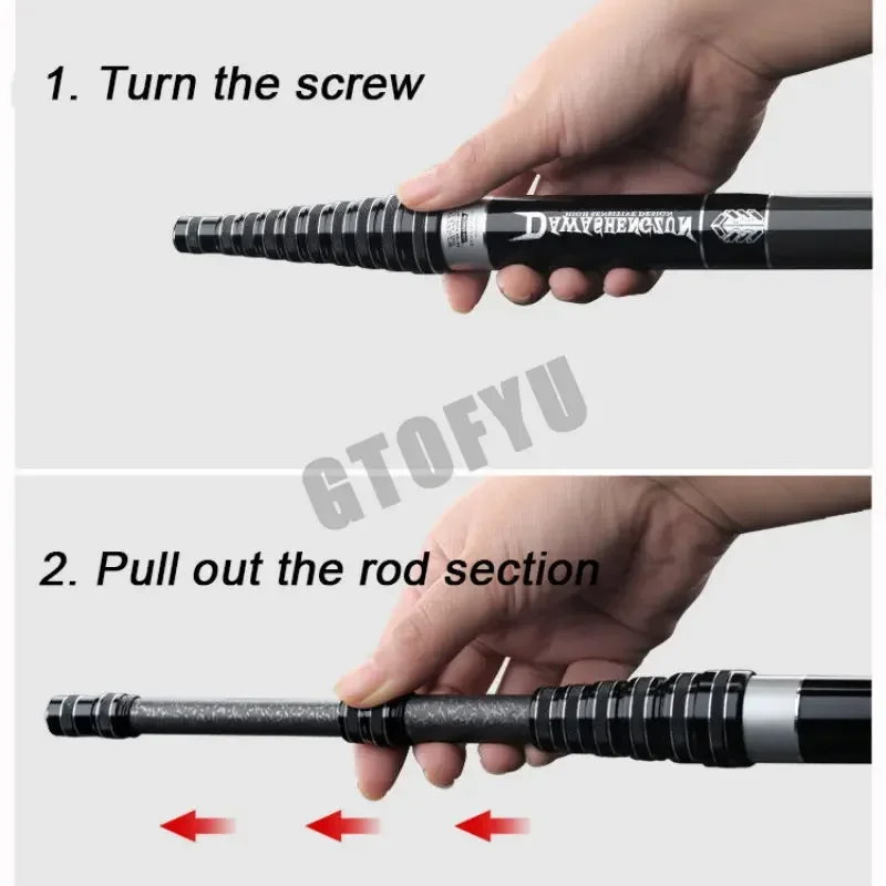 Carbon Super Light Telescopic Fishing Rod – 3.6M to 10M 5