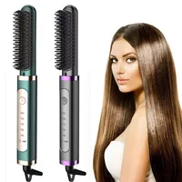 2-In-1 Electric Hair Straightener Portable And Fast Heating Ceramic Iron Negative Ion Dry And Wet Hair Straightener 1