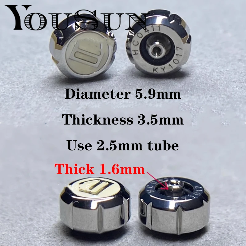 Per Tag Heuer Testa Dell'Orologio Maniglia A Corona Accessori Da 5.9Mm