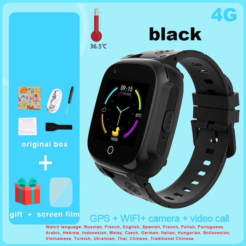 4G Smart Watch LT25 Waterproof children Smartwatch SOS GPS Tracker Phone Watch Video Call kids watch Temperature Y95H PK LT21 