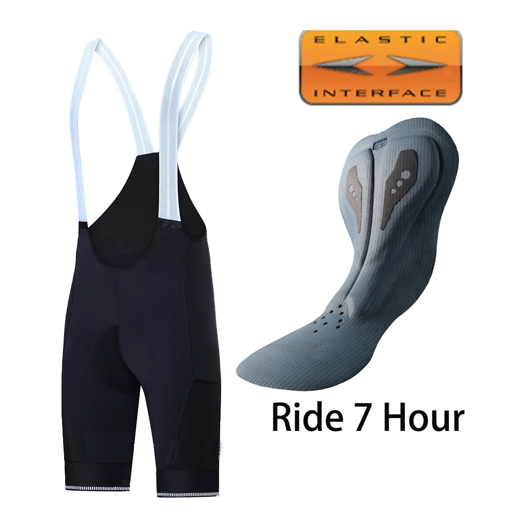 Cycling Shorts Elastic Interface PARIS HP Men Pad Cycling Bib Shorts
