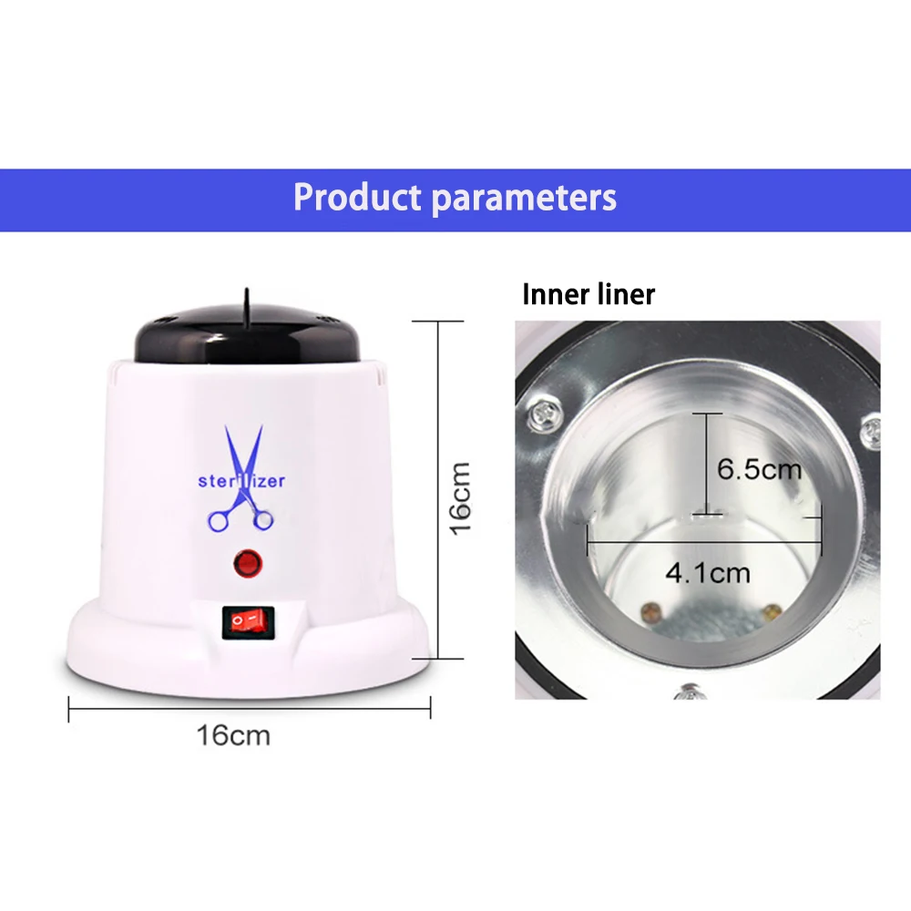 100W High Temperature Disinfection Beads Quartz Sand Sterilizer Manicure Equipment Sterilizer Box Nail Art Tools