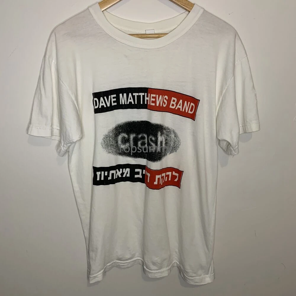 T-Shirt Con Fascia Davivande Anni '90 Crash Album Size Large White