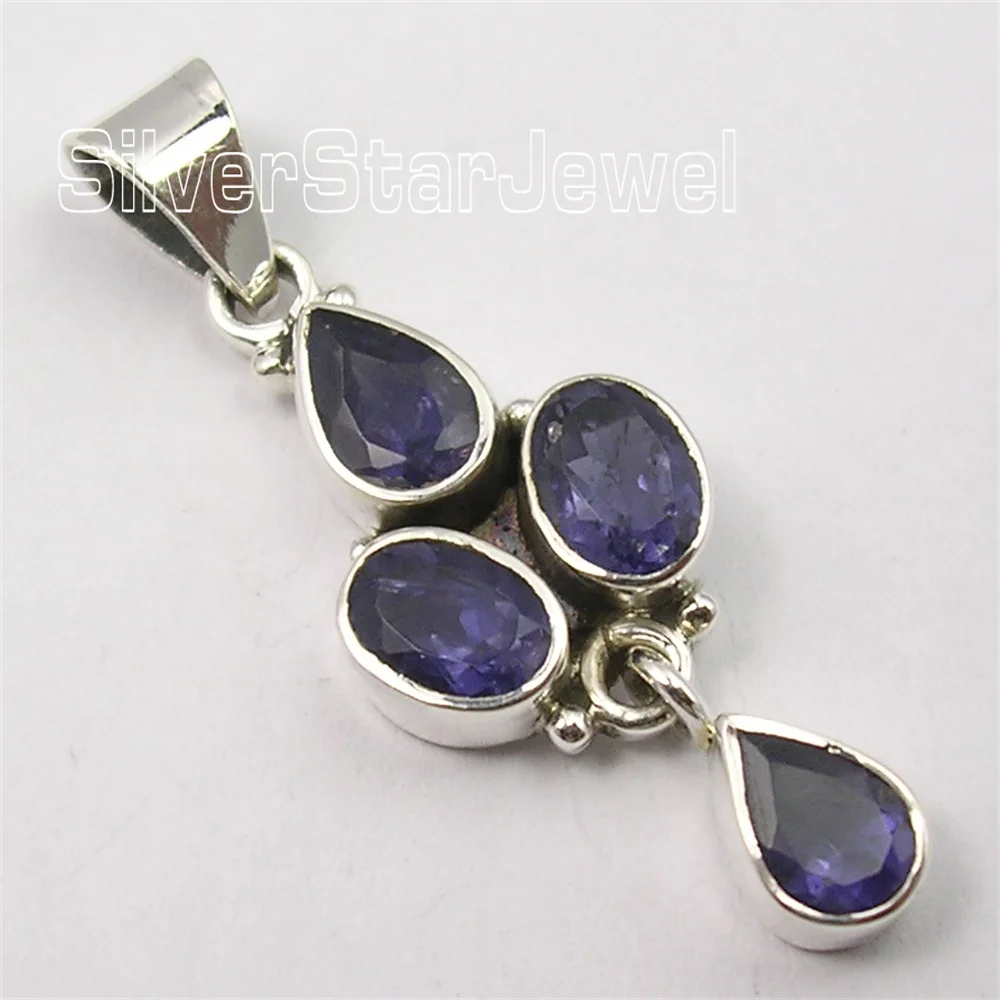 Many Color India Semi-precious Stone Pendant 1.6