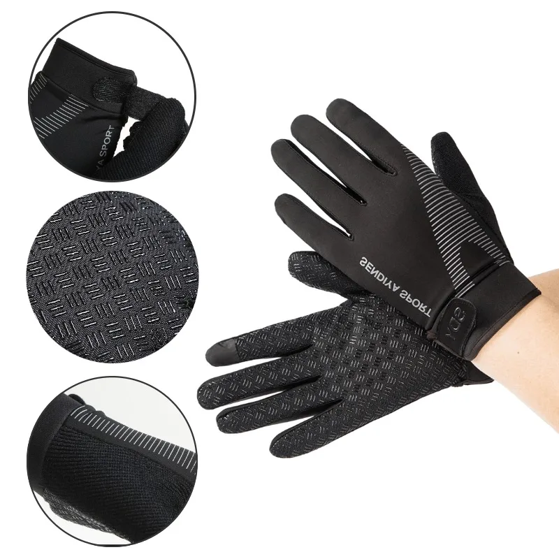 Men Cycling Gloves Full Finger Touch Screen Motorcycle Bicycle Mtb Bike Gloves Gym Training Gloves Outdoor Fishing Hand Guantes 4