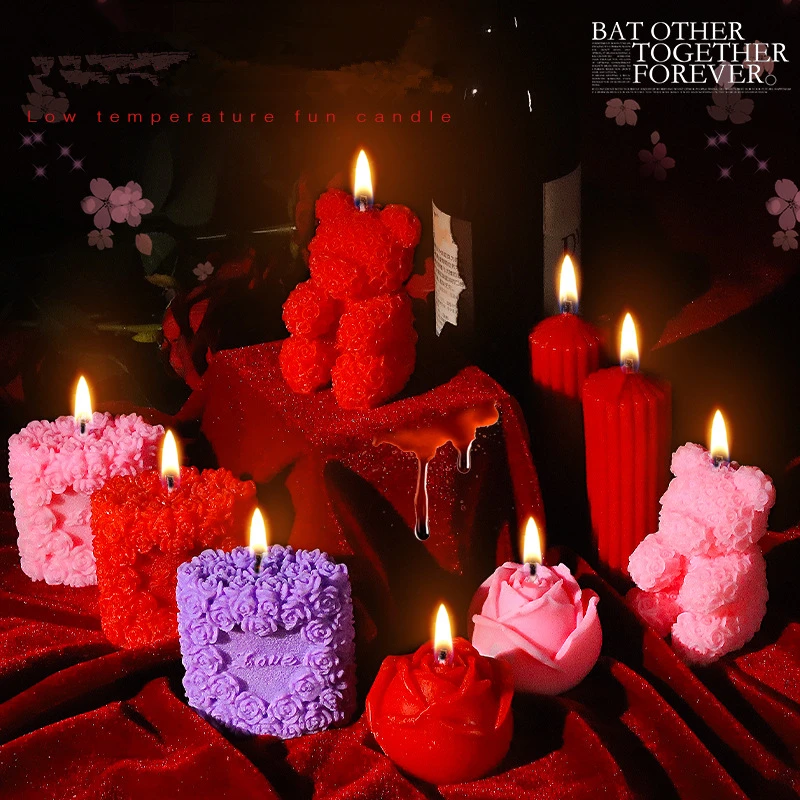 5Low Temperature Candle wax Bdsm Sex Candle Drip Sex Bed Flirting Teasing Massage Candles Ehance Desire Erotic Games for Couple