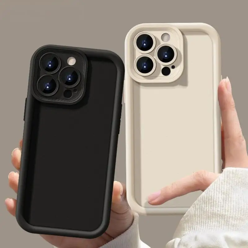 Stylish Candy Color Shockproof Bumper Phone Case with Soft Protective Cover