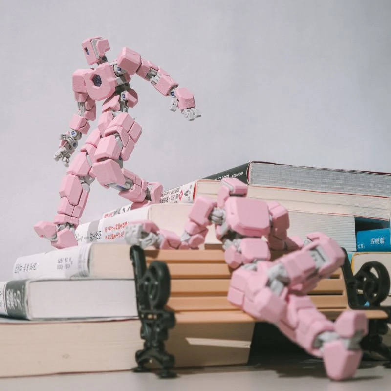 New Articulated Action Figure 3D Printed Mecha Robot Mini Toy Multi-Joint Poseable Mech Warrior Model Collectible Figure Gifts - 2