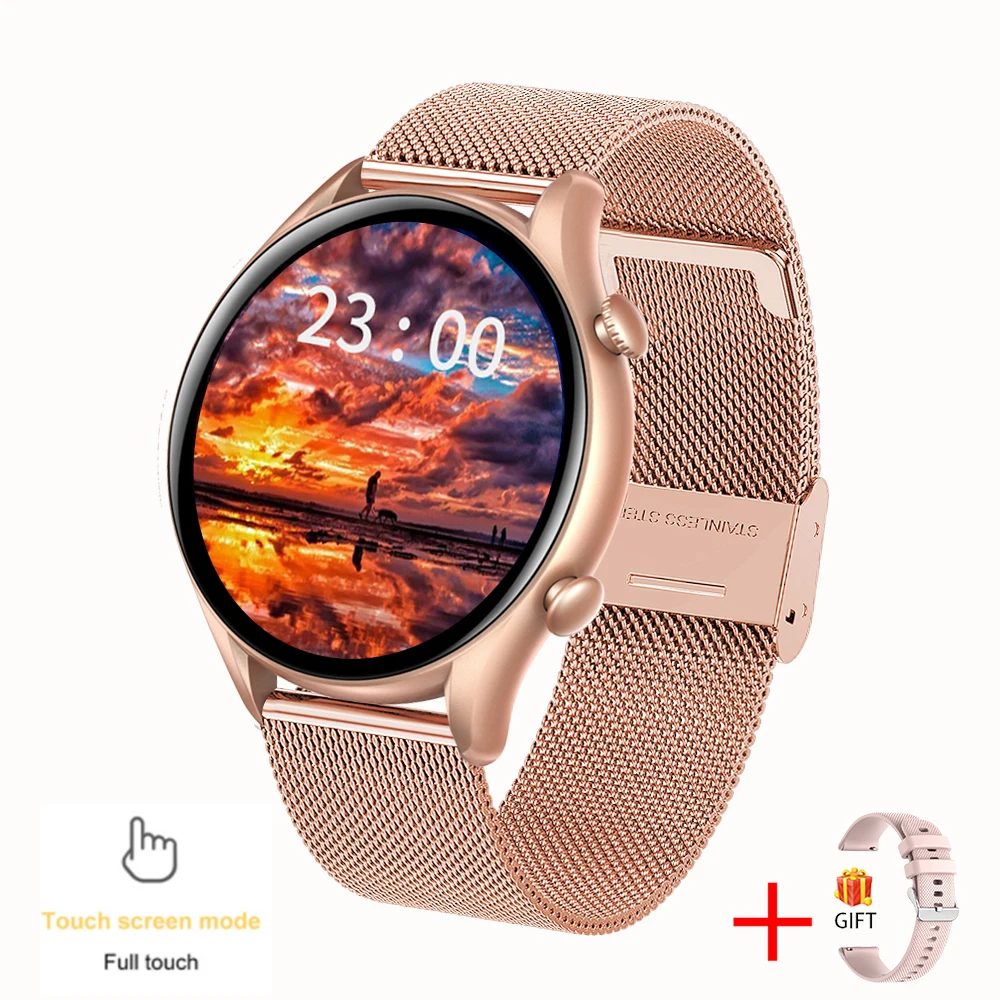 KALOSTE Smart watches Women Bluetooth call Heart Rate Sport Fitness Tracker clock Waterproof Ladies Smartwatch For Android ios 