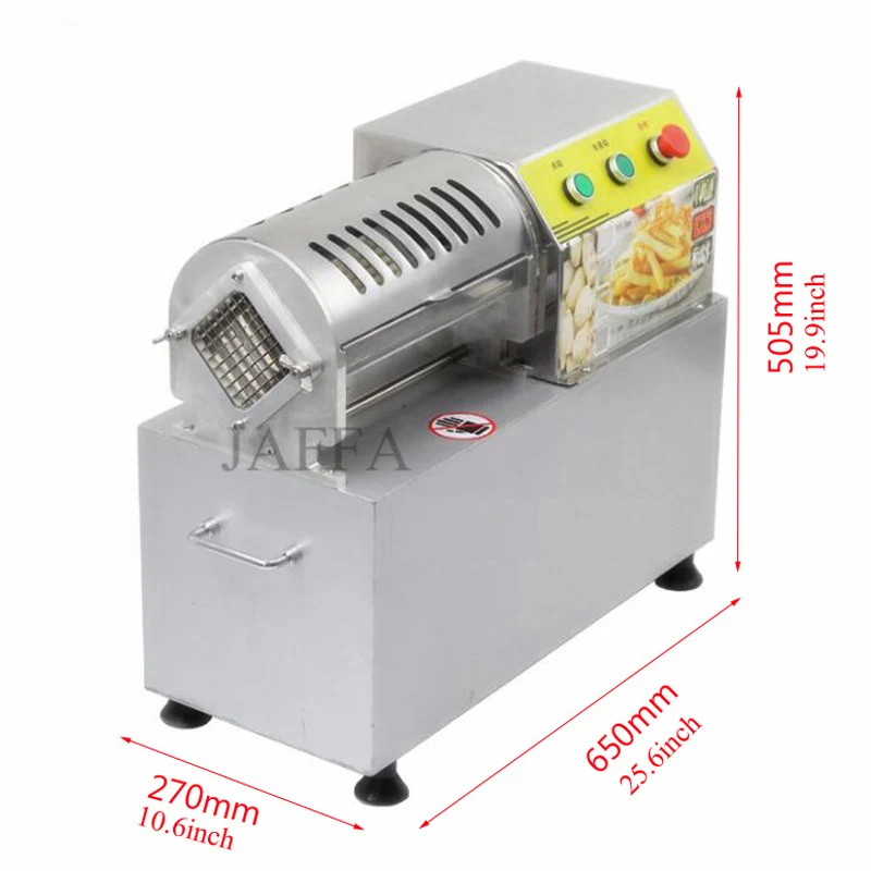 Description Picture 6 of itemElectric Potato Slicer Food Grade Stainless Steel French Fries Vegetable Slicer With 3 Blades Potato Chips Cutter