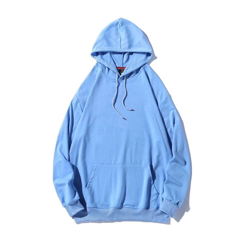 Blue with hood