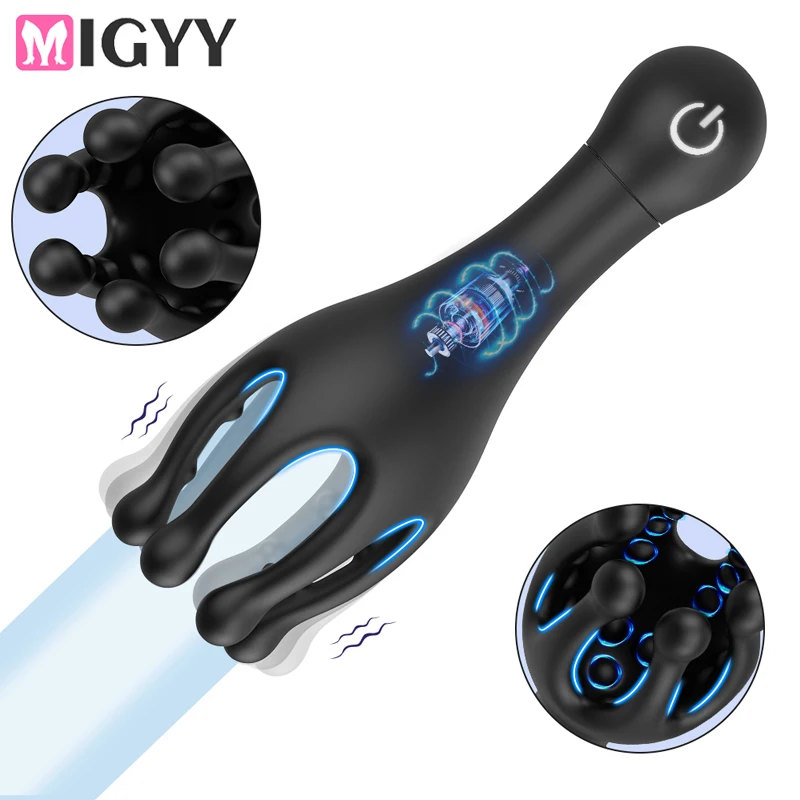 Exerciser Eichel Stimulator Massage Penis Verzögerung Trainer Herren Vibrator Männlicher Masturbator Sex Spielzeug Für Männer Männliche Lieferungen Für Erwachsene 1