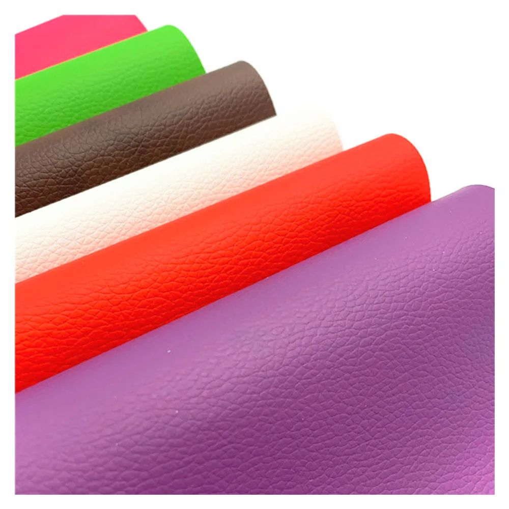 Litchi Faux PU Leather Fabric for DIY Crafts and Creative Projects