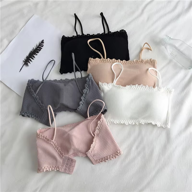 Women's Bra Female Tube Top Bra Women's Suspender Underwear Beautiful Tank Top Seamless Comfort Bra Sport Bra Lace Tops
